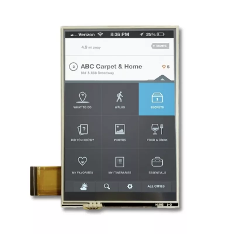 3.5 '' 320x480 প্রতিরোধী টাচ টিএফটি মডিউল