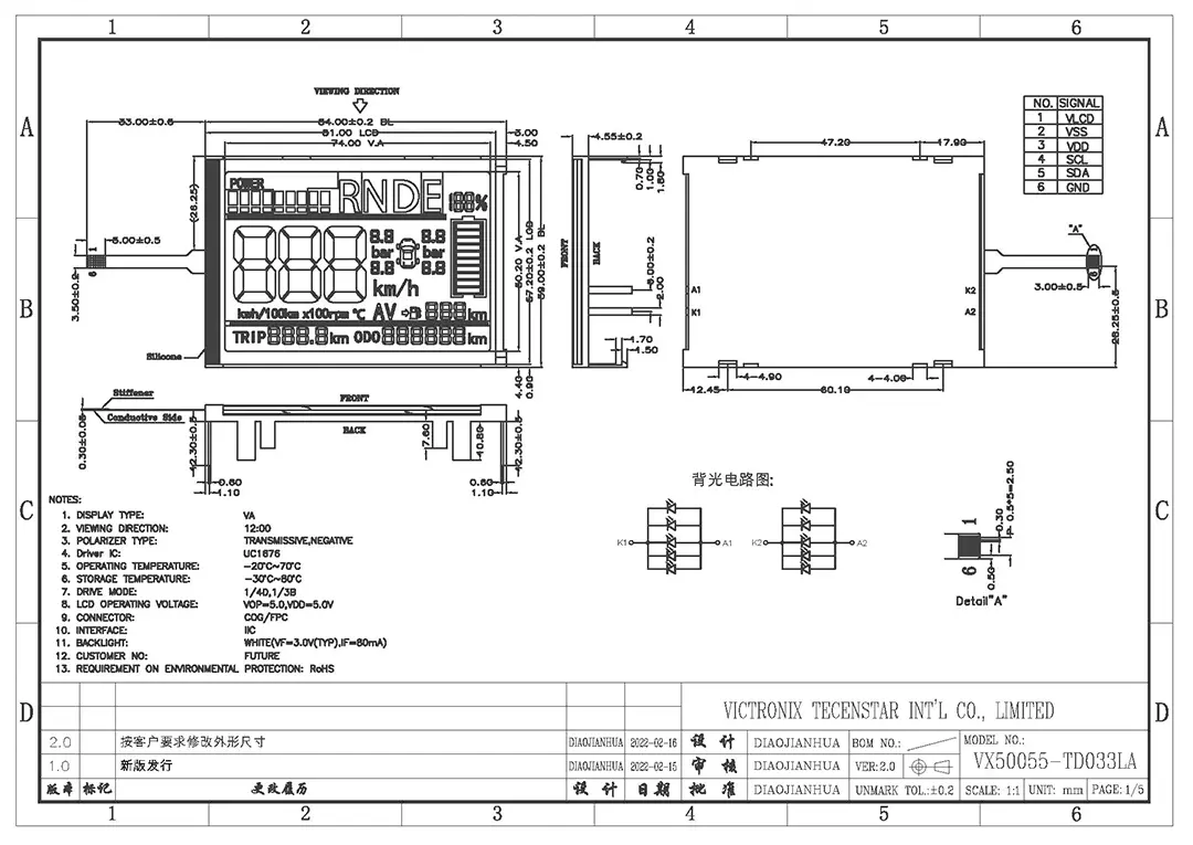 VA LCD Module
